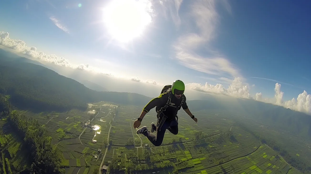 Morning Tandem Skydive Jump Weather Conditions Bali