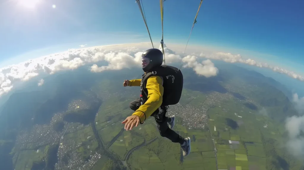 Tandem Skydiving Pantai Kelanting Bali Licensed Instructor