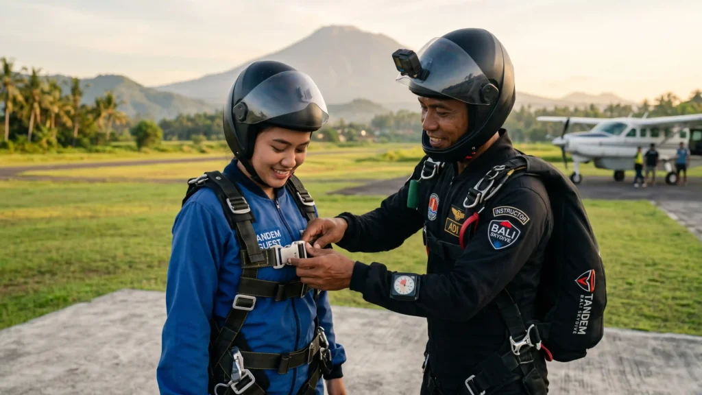 First Time Tandem Skydive Requirements Weight Limit Bali