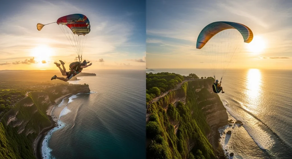 Skydiving vs Paragliding vs Bungee Jumping in Bali: Which Adrenaline Adventure to Choose